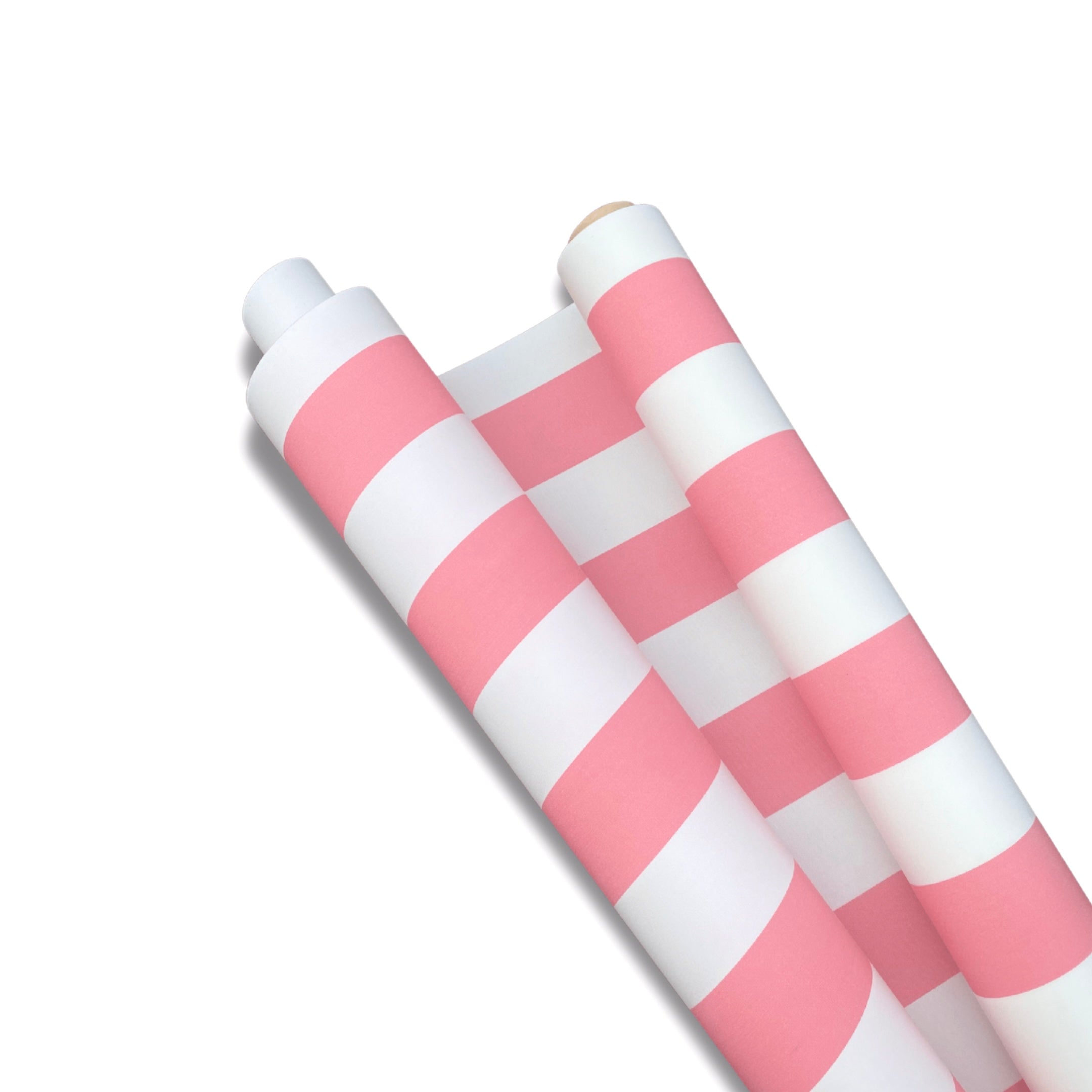 Pink and White Striped Canvas