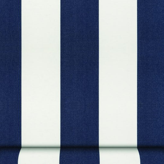 Sunbrella Canvas: Navy & Cream Stripe