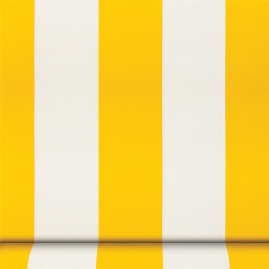Sunbrella Canvas: Yellow & White Stripe