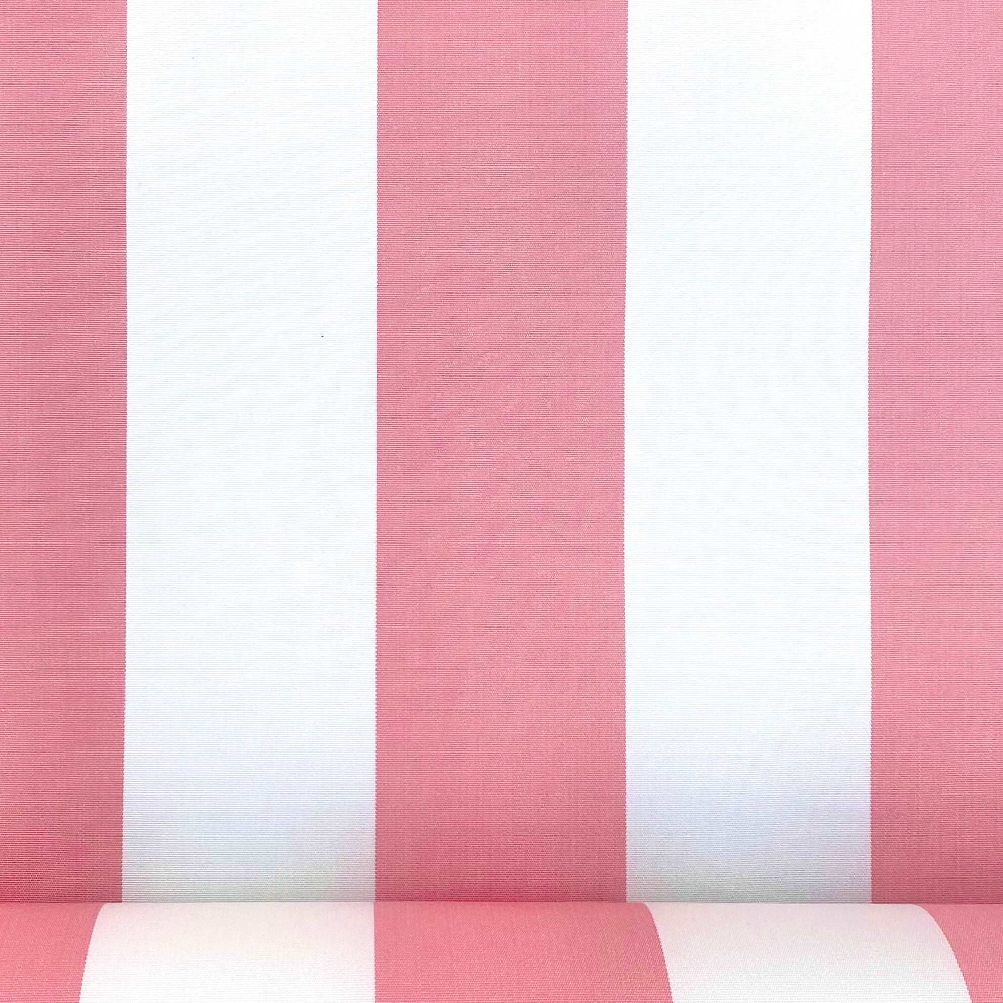 Pink and White Striped Canvas