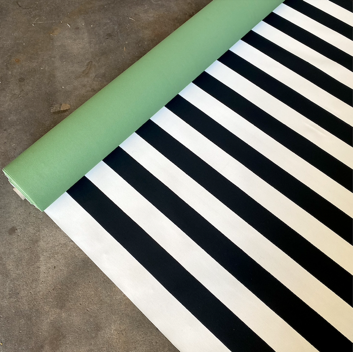 Somerton Awning Canvas: Black & White Stripe 2252