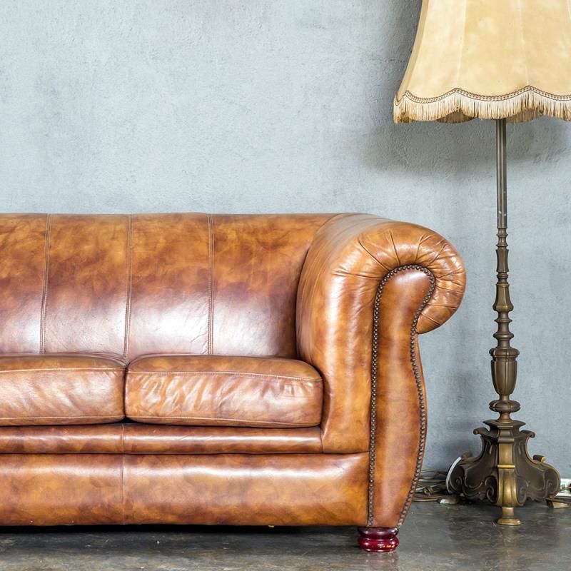 Superior Antique Synthetic Leather:  Pecan
